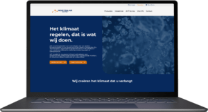 website laten maken door dezons, laptop voorbeeld