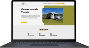 verhuur webshop gemaakt door Dezons, laptop voorbeeld