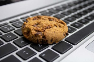 Online cookie ter illustratie.