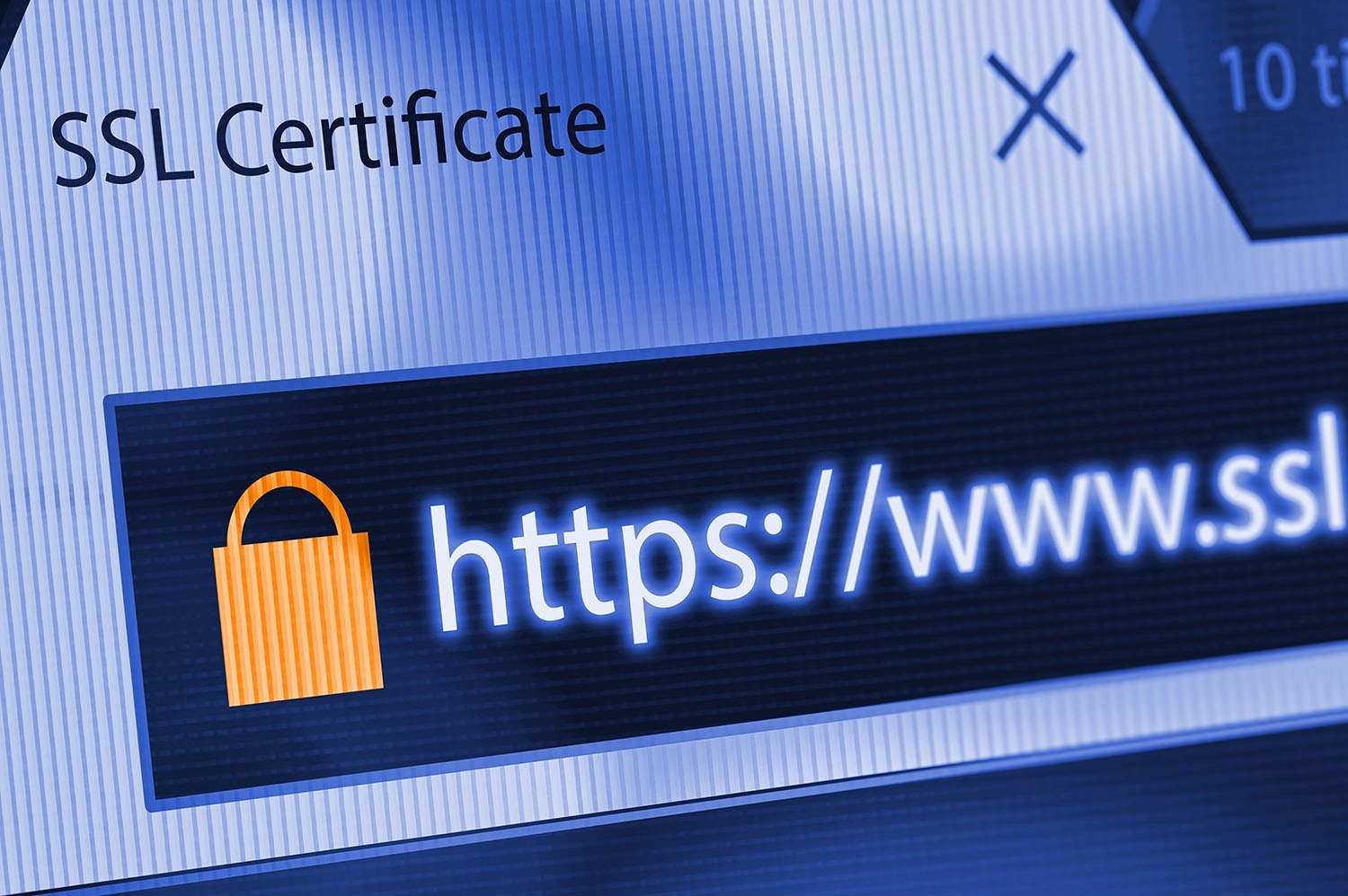 Https slot beveiliging in browser geïllustreerd.